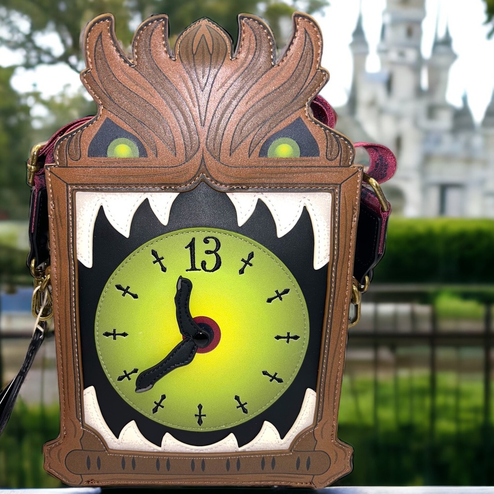 Haunted Mansion Grandfather Clock Glow Crossbody Bag & Blind Bag Clip